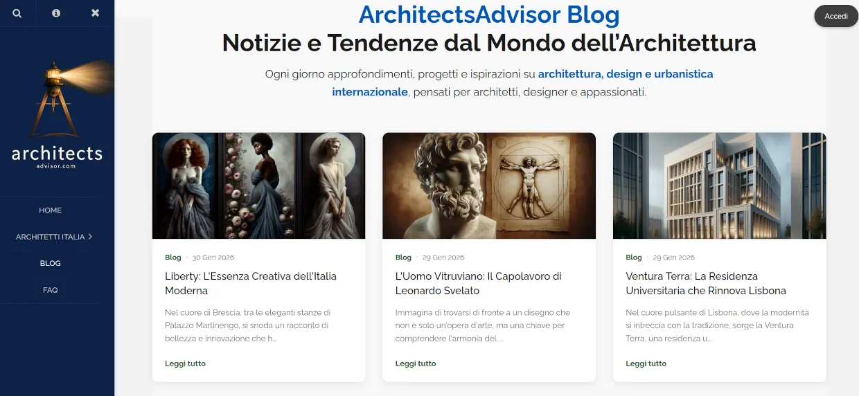 Architects Advisor: dietro le quinte