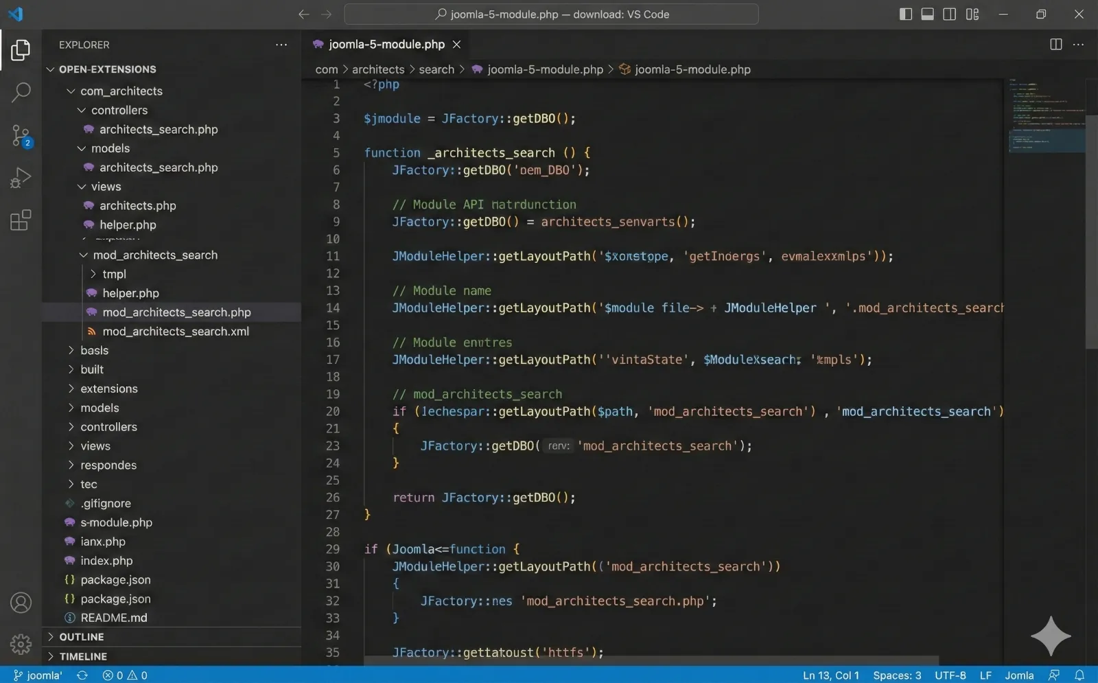 Struttura del codice e architettura di un modulo Joomla 5 & 6